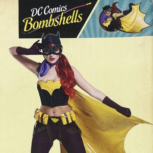 Simplicity 8197 - D.C. Comics Bombshells Batgirl Costume Sewing Pattern - Size 14-22 (36-44") - Uncut (FF)