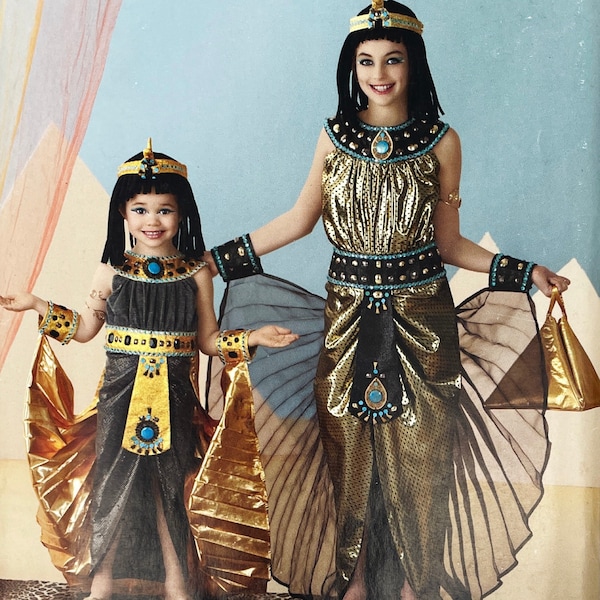 Simplicité 2329 - Patron de costume de reine d'Égypte Cléopâtre pour enfants - Taille 7-14 (26-32") - Non découpé (FF)