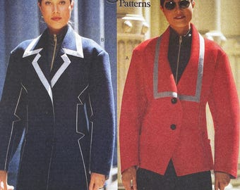 Vogue 1481 Original Issey Miyake Loose Fitting Drop Shoulder Jacket Sewing Pattern - Size 8-12 (B31.5-34") Uncut