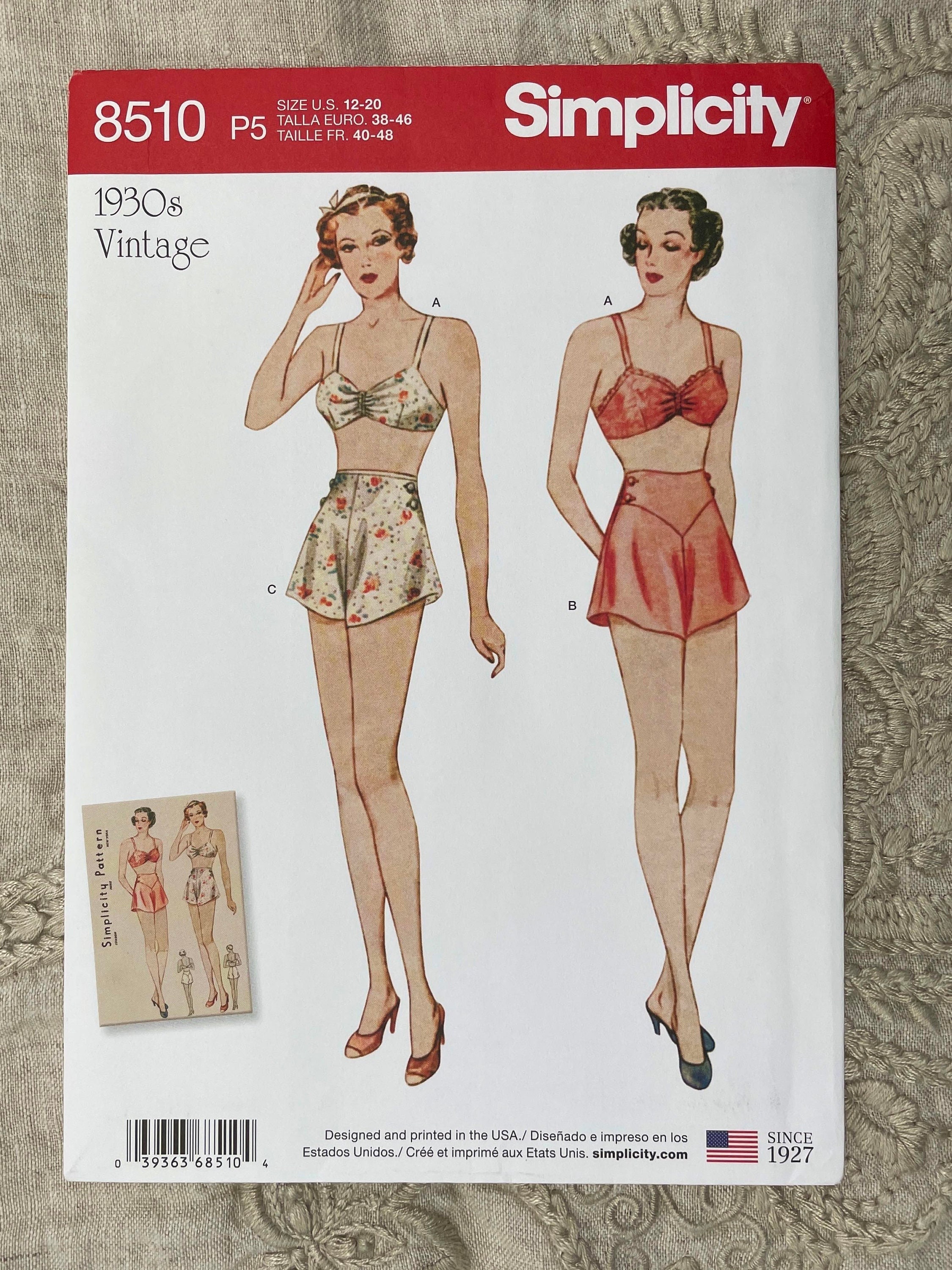 Sewing Patterns for Womens Underwire Bras & Panties by Madalynne