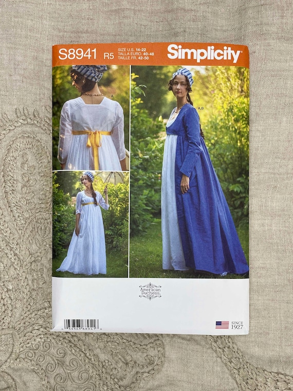 American Duchess Czechia: Simplicity S8941 Regency Gown & Robe Sewing  Pattern