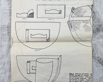 Ladies' Home Journal 1930 - Original 1940s Pouch Bag Pattern Designed by John Frederics - Uncut