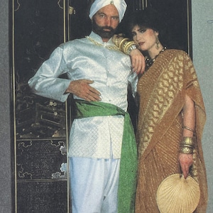 McCall&#39;s 8265 - 1980s Sari Blouse and Jodhpuri Suit Pattern - Size Large (40-42&quot;) - Uncut (FF)