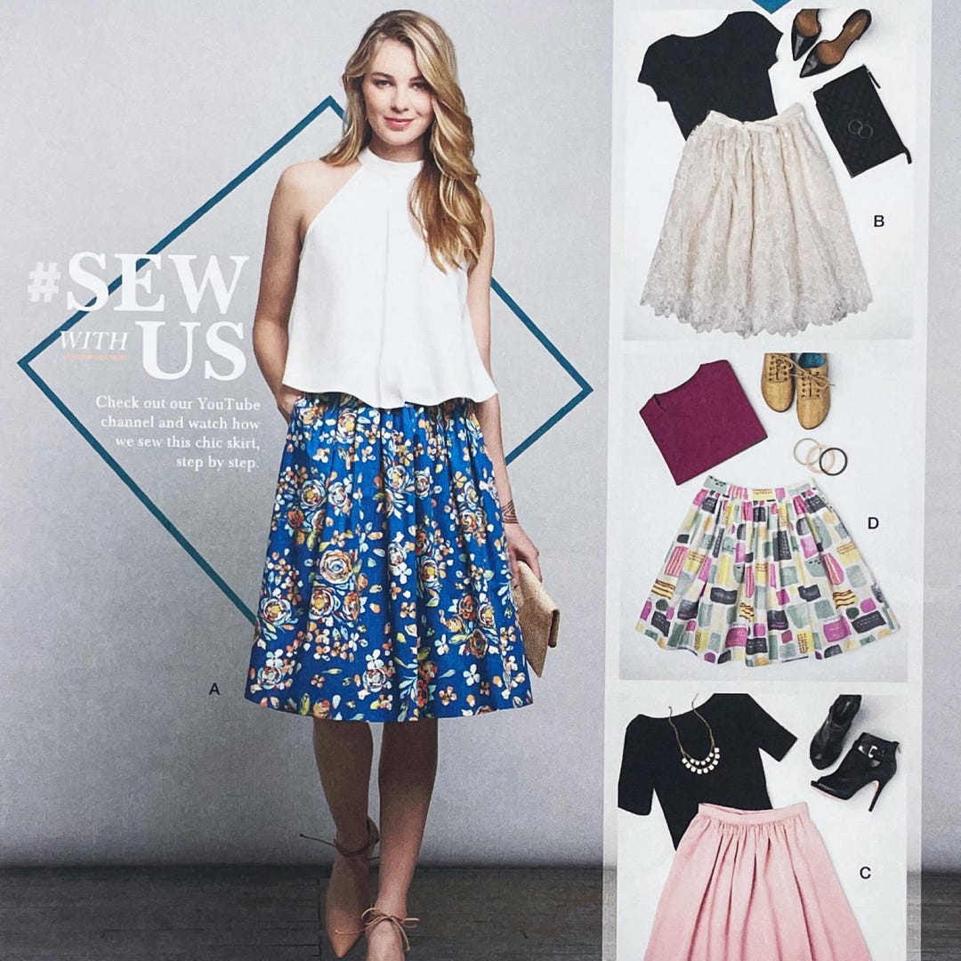 Simplicity 8176 Easy-sew Dirndl Skirt Sewing Pattern - Uncut Size 4-12 ...