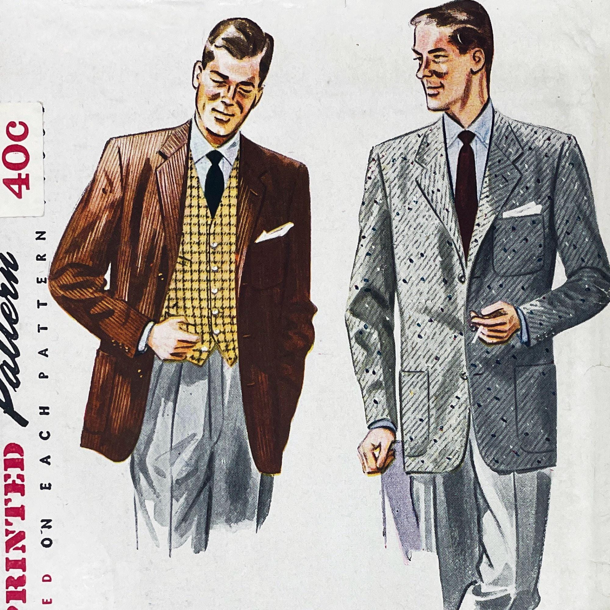 1950s Mens Pants 38 - Etsy