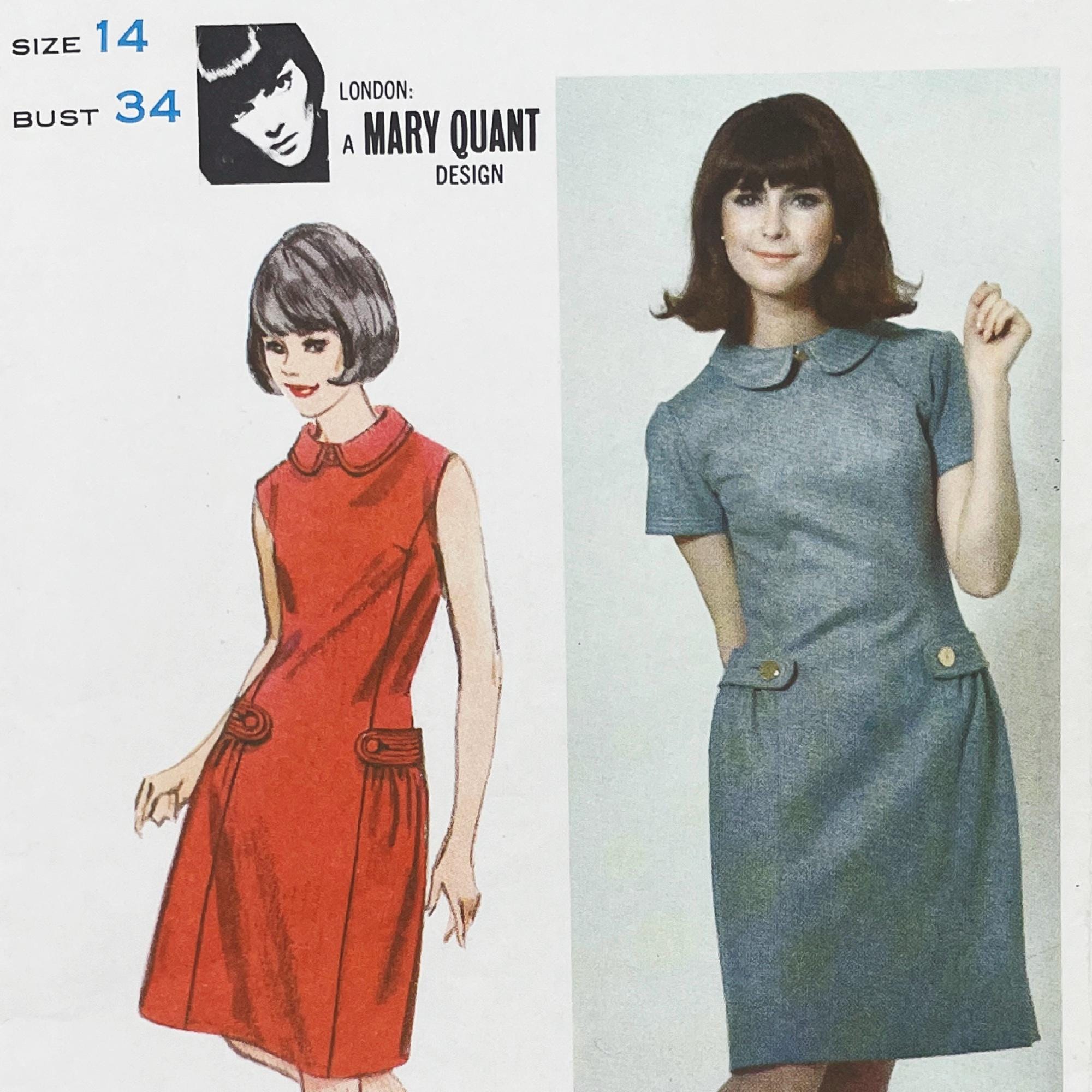 Mary Quant patterns 1960s | witness2fashion