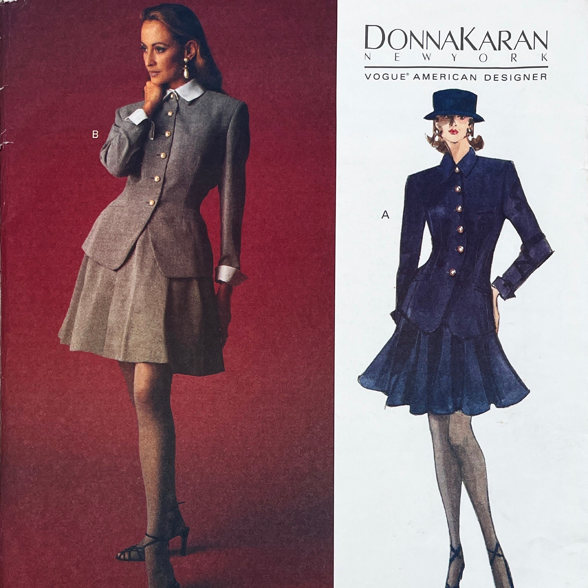 80-90s DONNA KARAN　Linen Over Jacket 80-90s DONNA KARAN Linen Over Jacket DONNA KARAN Vintage