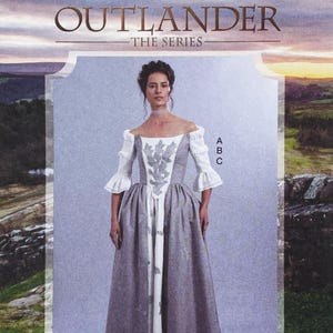 McCall&#39;s 7764 - Outlander Off-the-Shoulder Bodice and Skirts Gown Pattern - Size 14-22 (36 - 44&quot;) - Uncut (FF)