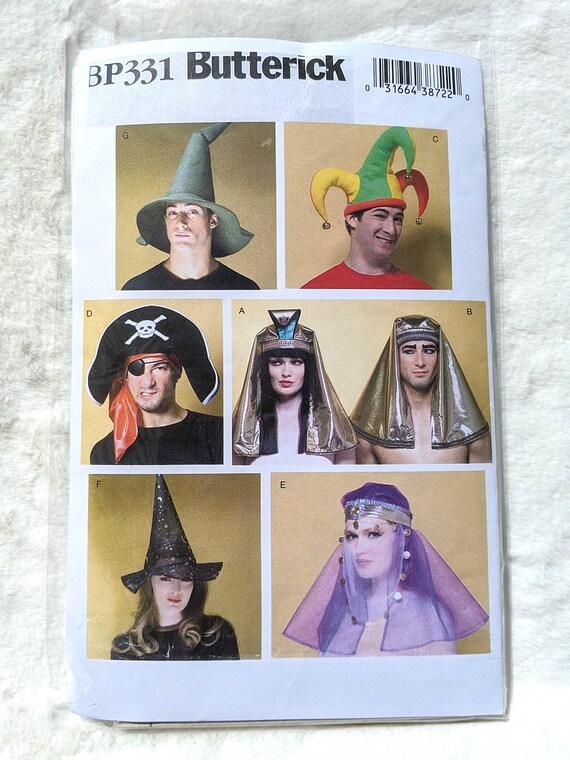 Butterick 4313 Costume Hat Patterns Original Uncut Pattern Etsy