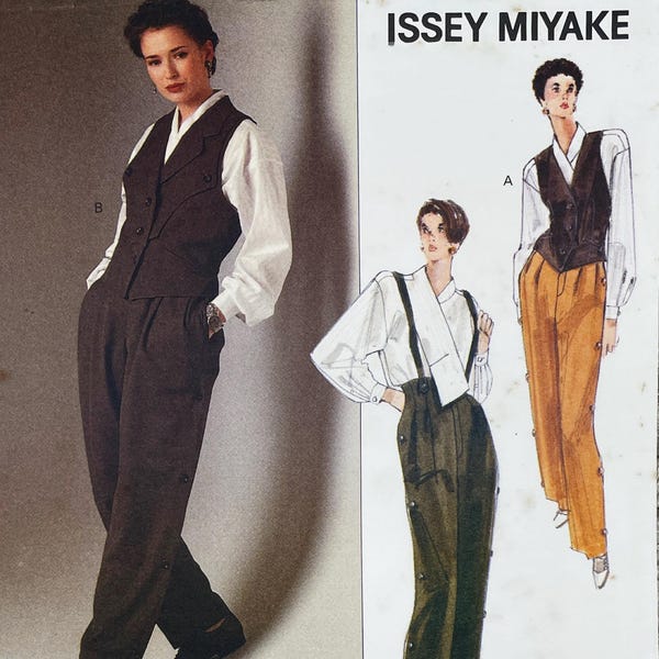 Vintage Issey Miyake Pattern T Shirt Womens Size S
