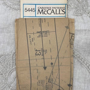 McCall's 5445 1970s Button Down Scarf Blouse Pattern with Wing or Standing Collar Options Size 8 31 1/2 Uncut FF image 2