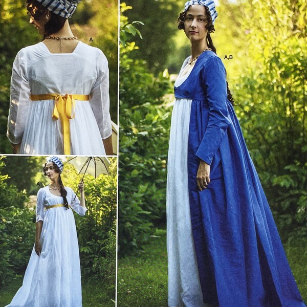 Simplicity 8941 - Modèle de robe empire Régence duchesse américaine - Taille 6-14 ou taille 14-22 - non coupé (FF)