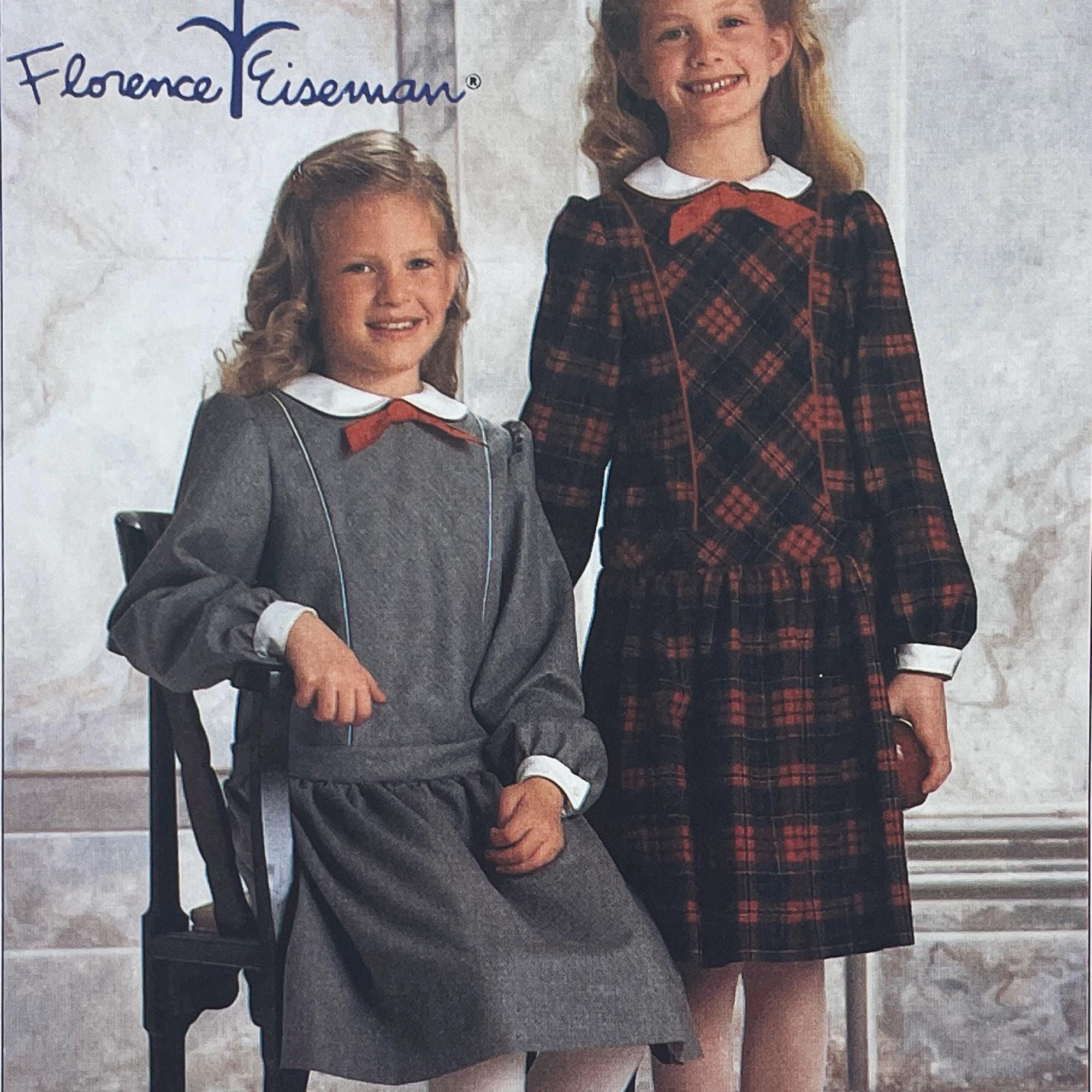 white christmas dresses Pincord Dress With Flowers by Florence Eiseman