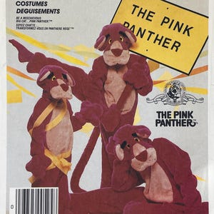 McCall&#39;s 2748 - 1980s Adult or Youth Pink Panther Costume Pattern - Size Medium or Size 6-8 - Uncut