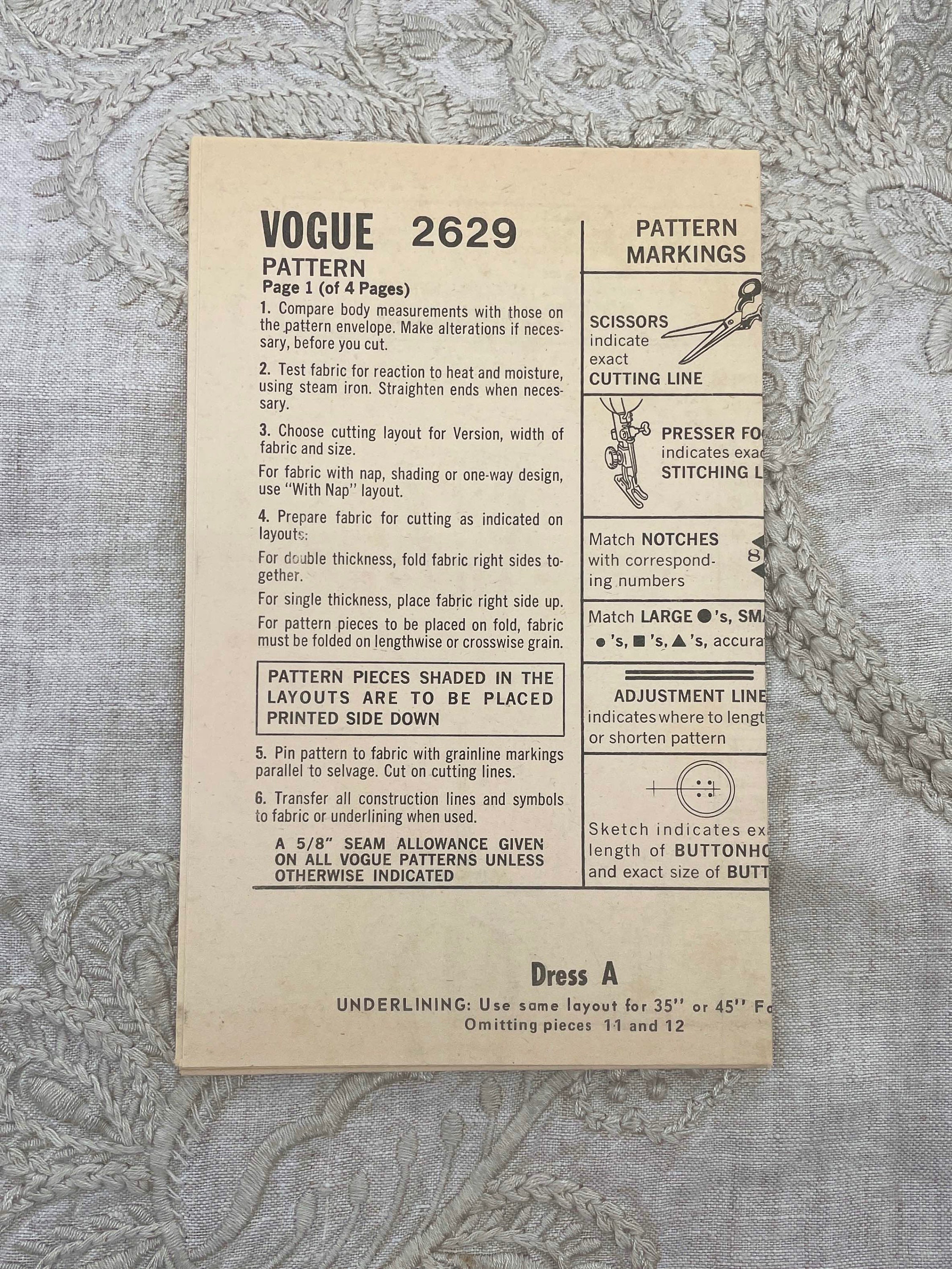 Vogue 2629 70's Sybil Connolly Bridal Dress Pattern - Etsy