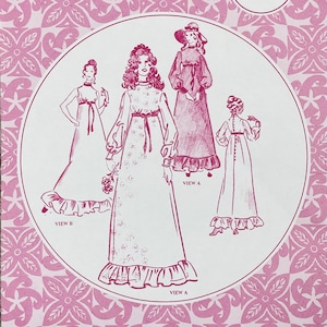 Patterns Pacifica 3000 - 1970s Hawaiian Empire Waist Dress Pattern - Size 8 (31.5&quot;) - Uncut (FF)