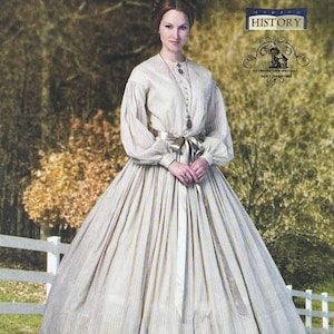 Butterick 5831 - Patrón de vestido y enagua para traje de la Guerra de Secesión - Talla 8-16 (31.5-38&quot;) - Sin cortar (FF)