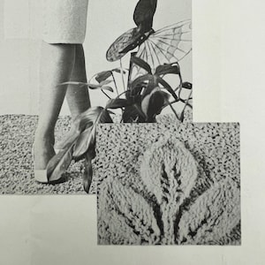 McCall's 554-NB Rare 1960's Knit Leaf-Panel Dress and Stola Pattern - Größe 12-18 (32-38 ") - Original Leaflet Pattern