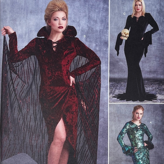 Simplicity 8973 - Bodycon Vampire, Siren, Witch and Addams