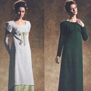Simplicity 4055 - Regency Empire Gown Pattern - Size 14-20 (36-42&quot;) - Uncut (FF)
