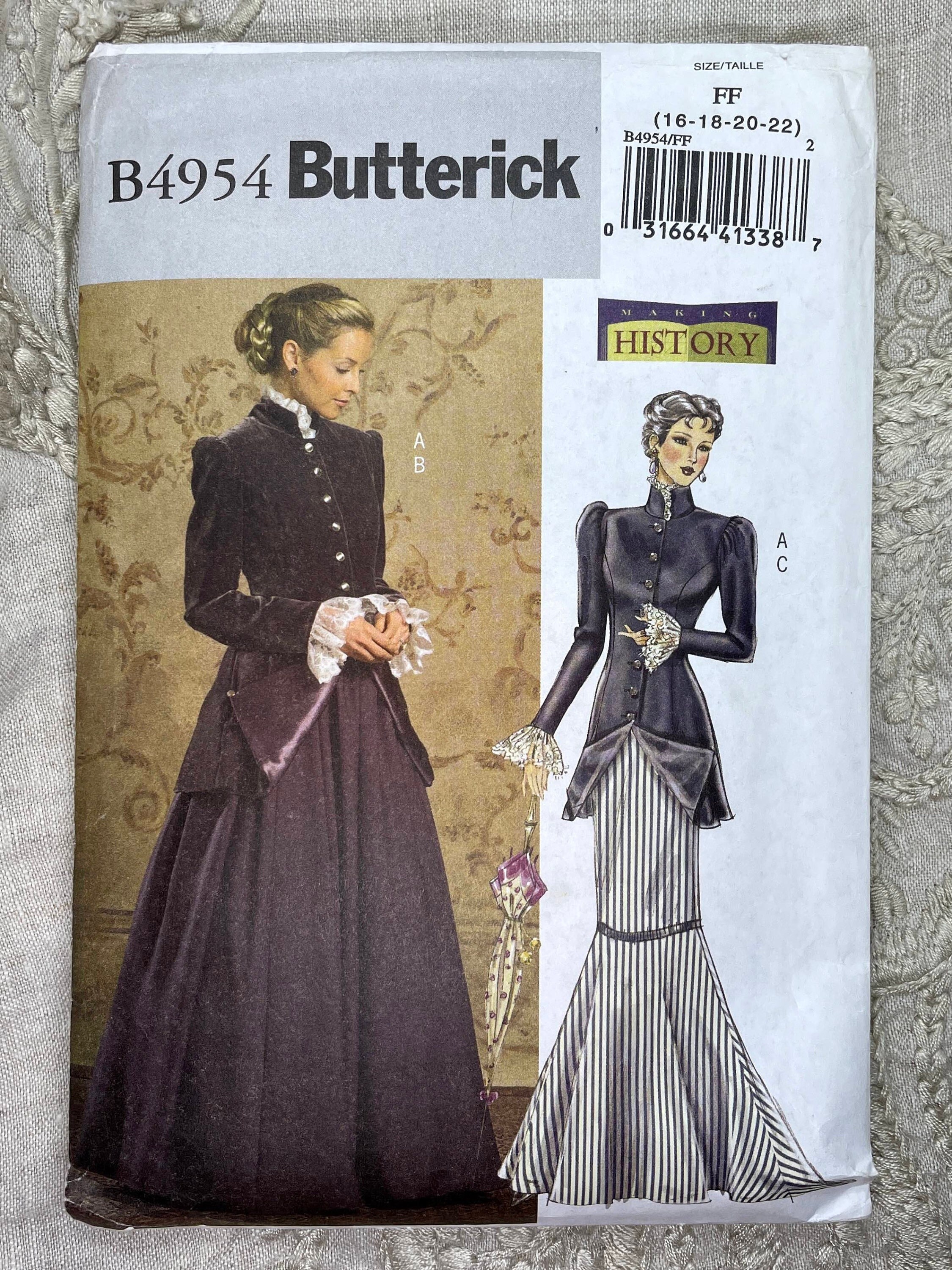Butterick 4954 Sewing Pattern to MAKE Elegant Early 20th Century Skirt & Jacket 