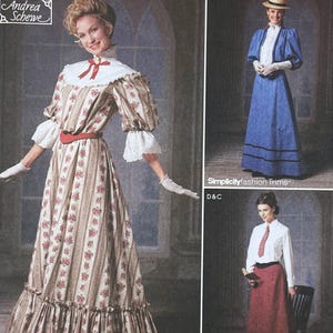 Simplicity 9723 - Edwardian Gibson Girl Dresses, Skirt, Belt, Jacket and Petticoat Pattern - Size 14-20 (36-42&quot;) - Uncut (FF)