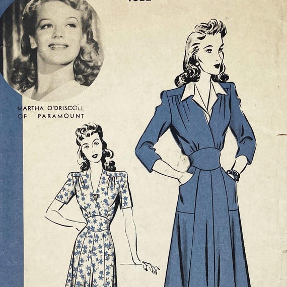 Hollywood Patterns 1022 - 1940s Martha O'driscoll Surplice