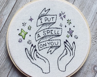 PDF Download Hocus Pocus Embroidery Pattern