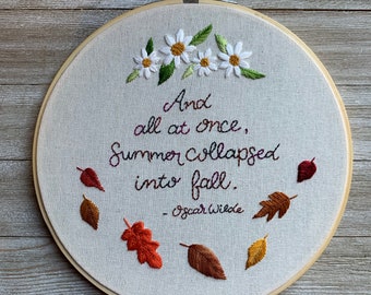 PDF Summer into Fall Embroidery Pattern