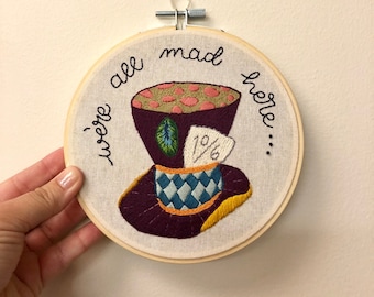 PDF Mad HatterEmbroidery Pattern