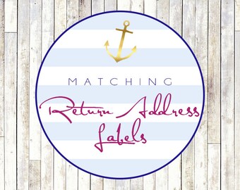 Matching Return Address Labels - Printable DIY