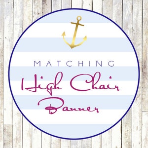 Passende Hochstuhl-Banner - Printable DIY