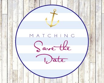 Matching Save-the-Date - Printable DIY