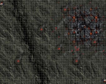 Elemental Themed 1 inch grid tabletop rpg mats (available in different sizes and costs)