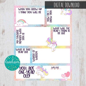 Time Capsule Ideas, Keepsake Time Capsule, Unicorn Time Capsule First ...