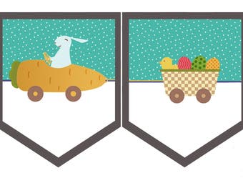 Pancarta de Pascua, Letrero de Pascua, Decoraciones de Pascua, Decoración de primavera, Decoraciones de primavera, Pancarta de primavera, Pancarta personalizada, Conejito de Pascua, Pancarta de conejo