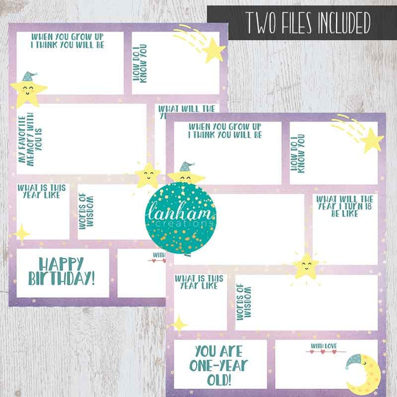 Time Capsule Time Capsule First Birthday Twinkle Twinkle Etsy