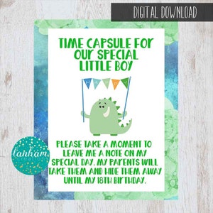 Time Capsule, First Birthday, Time Capsule, Monster Birthday, Monster Party, Little Monster, Little Monster Party, Boy 1st Birthday image 4