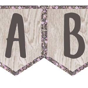 Printable Banner, Birthday Banner, Custom Banner, Flower Banner, Happy Birthday Banner, Baby Shower Banner, Bridal Shower, Baby Shower Decor