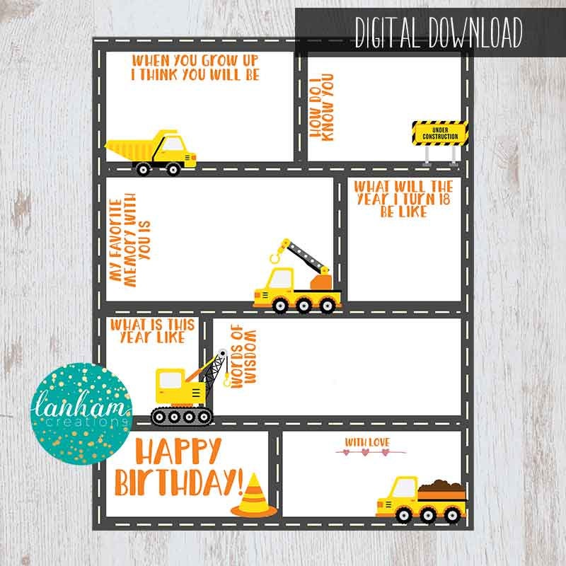 First Birthday Time Capsule Time Capsule Printable | Etsy