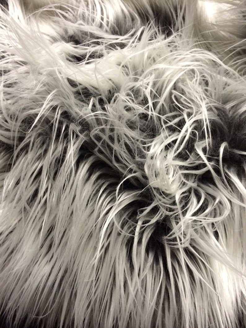 Gray/silver Frost Mongolian Fake Fur.3 Inch Pile.36x60 Inches. - Etsy