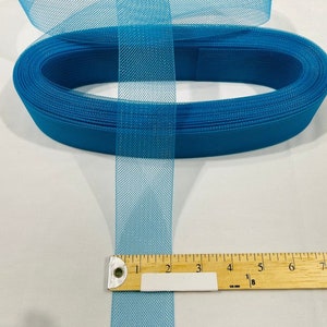 2&quot; Inches Crinoline Horsehair Braid Trim-Wedding-Bridal-Decorations Teal. Choose Quantity Below