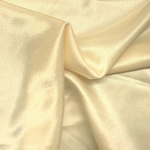 Crepe Back Satin Bridal Fabric Draper-Prom-Wedding-Soft 58&quot;-60&quot; Inches Sold by Yard. Beige