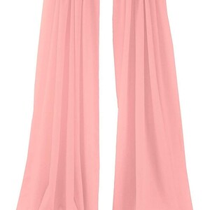 Easy Buy Textiles Polyester Poplin Backdrop Drapes Curtain Panel / Curtain Room Divider ( 2 Panels 5 Feet Wide x 15 Feet High) Pink