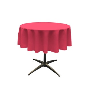 Easy Buy Textiles Polyester Poplin Tablecloth Round Fuchsia