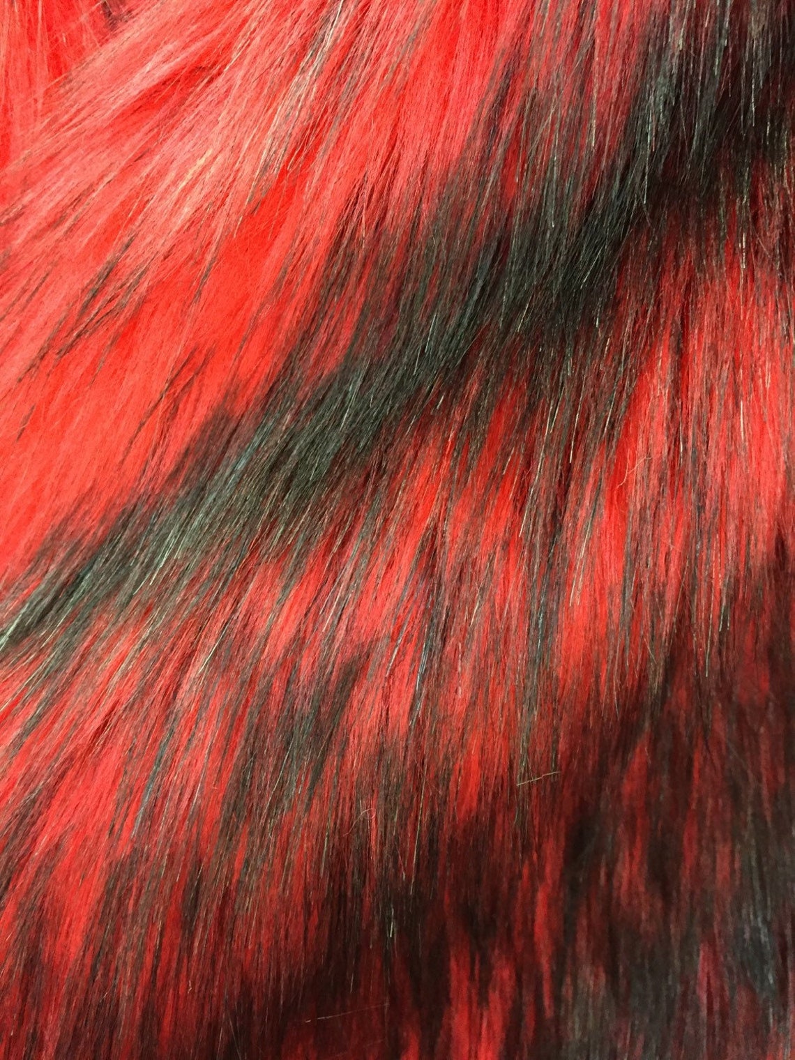 Black Faux Fur Husky
