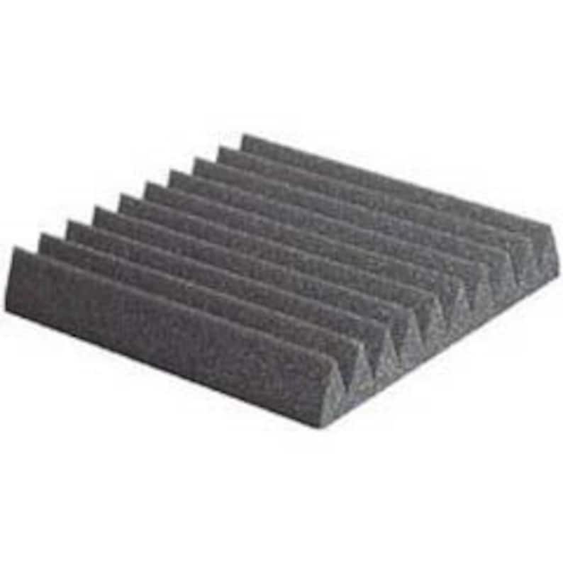 1-1//2/" x 12/" x 12/" Prop 65 Com Acoustic Eggcrate Foam 2 Pcs