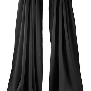 Polyester Poplin Backdrop Drapes Curtain Panel / Curtain Room Divider ( 2 Panels 5 Feet Wide x 9 Feet High) Choose Color Below
