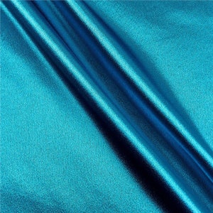 Crepe Back Satin Bridal Fabric Draper-Prom-Wedding-Soft 58&quot;-60&quot; Inches Sold by Yard. Teal