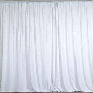 10 Feet Wide by 10 Feet High Seamless Polyester Backdrop Drapes Curtains Panel Choose Color Below